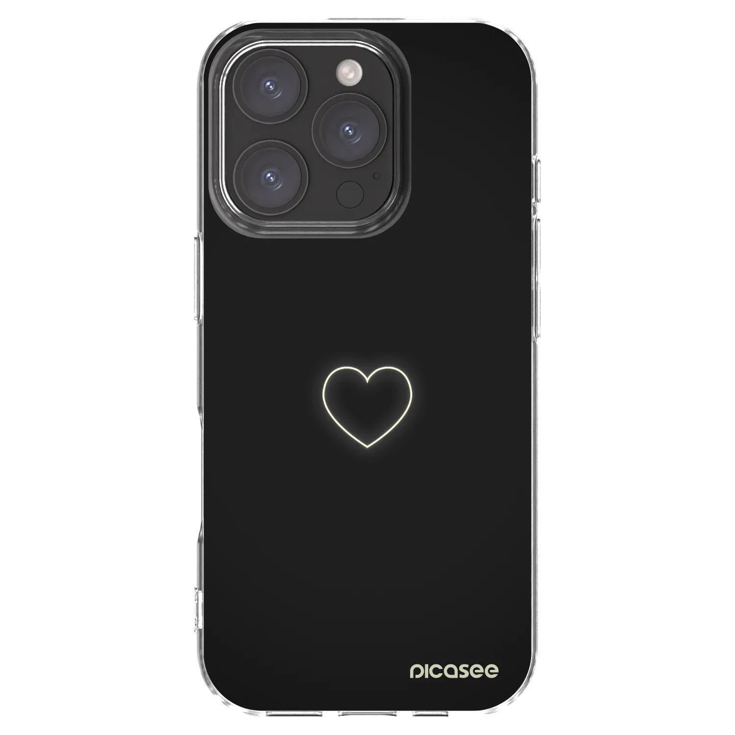 Picasee silikonska prozirna maskica za Apple iPhone 16 Pro - Heart