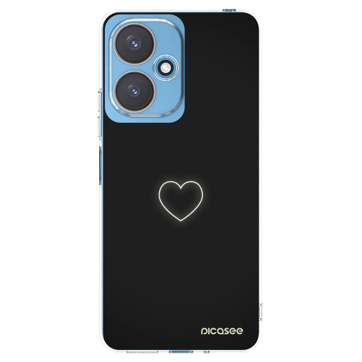 Picasee silikonska prozirna maskica za Xiaomi Redmi 13C 5G - Heart