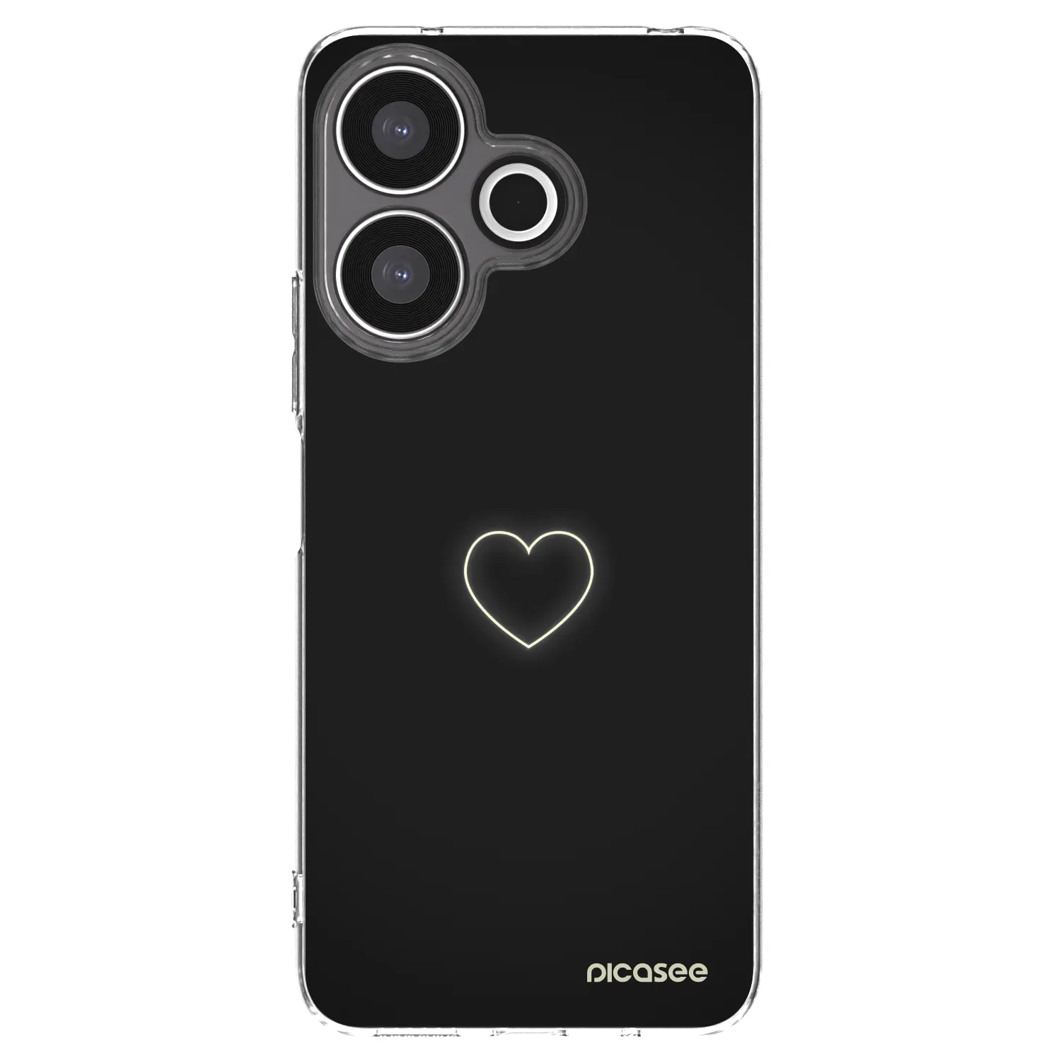 Picasee silikonska prozirna maskica za Xiaomi Redmi 13 4G - Heart
