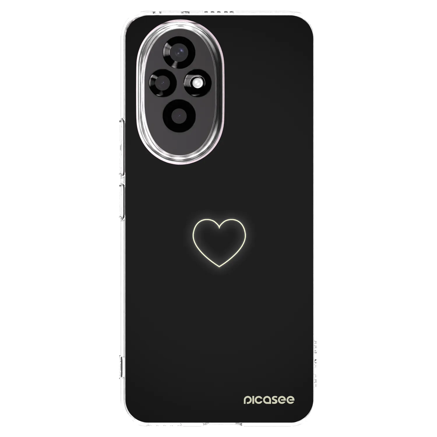 Picasee silikonska prozirna maskica za Honor 200 5G - Heart