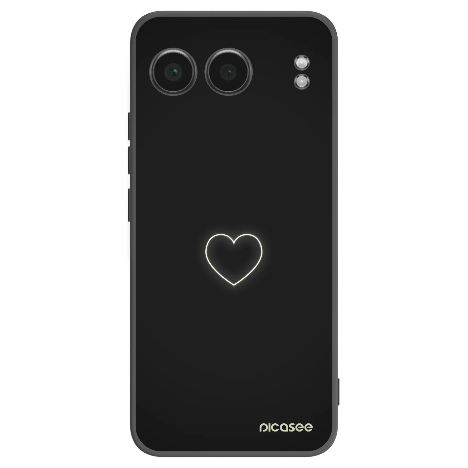 Picasee crna silikonska maskica za OnePlus Nord 4 - Heart