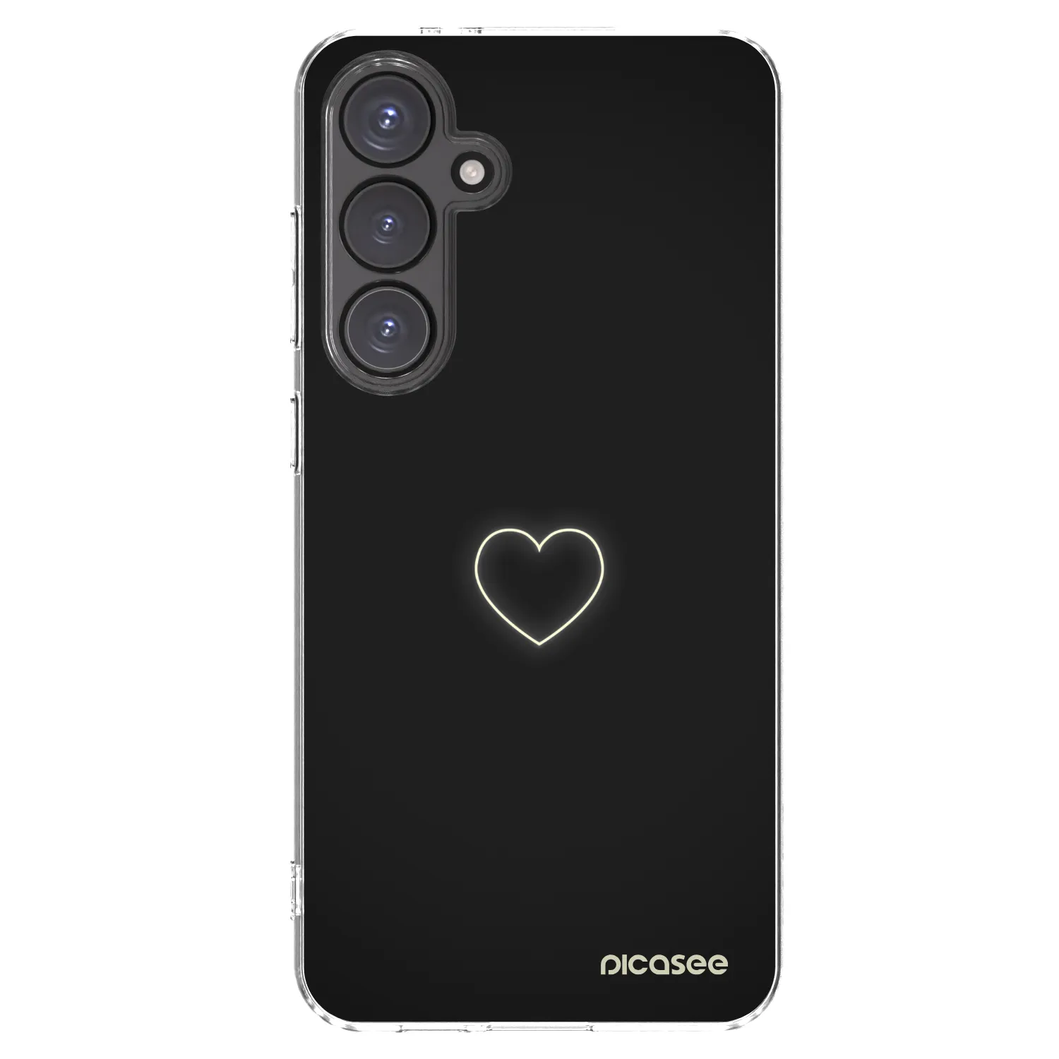 Picasee silikonska prozirna maskica za Samsung Galaxy S24 FE S721B - Heart