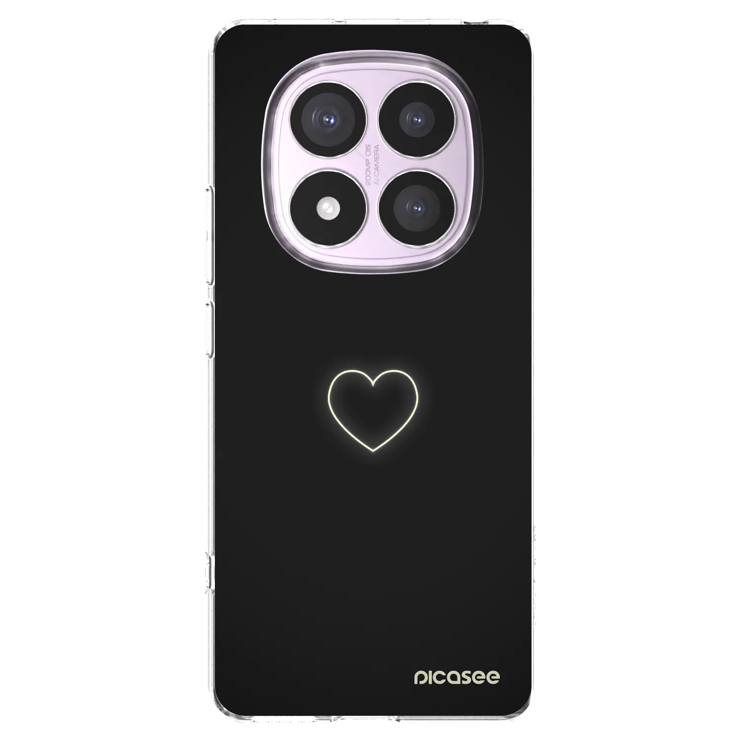 Picasee silikonska prozirna maskica za Xiaomi Redmi Note 14 Pro 5G - Heart