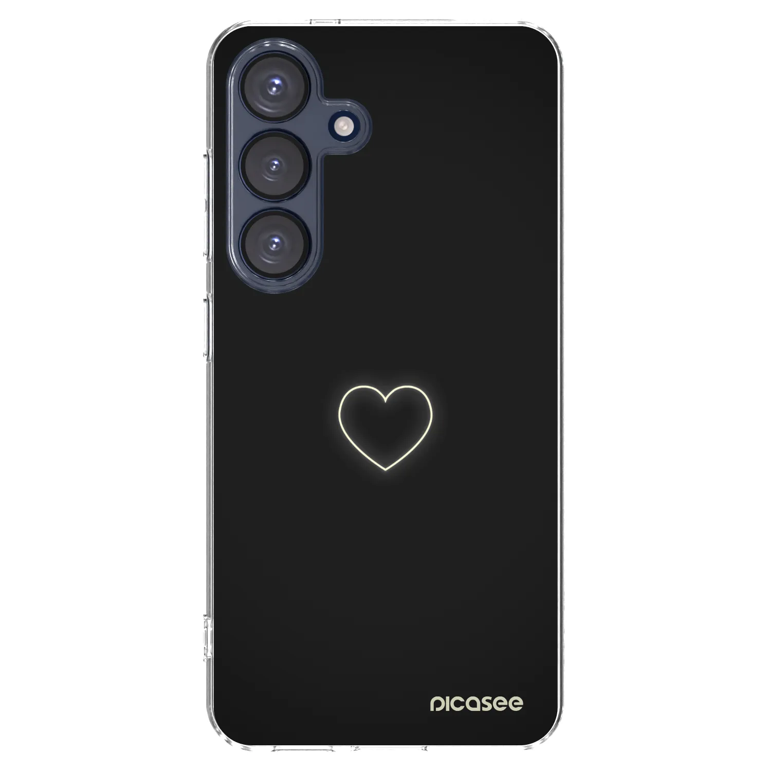 Picasee silikonska prozirna maskica za Samsung Galaxy S25 5G - Heart