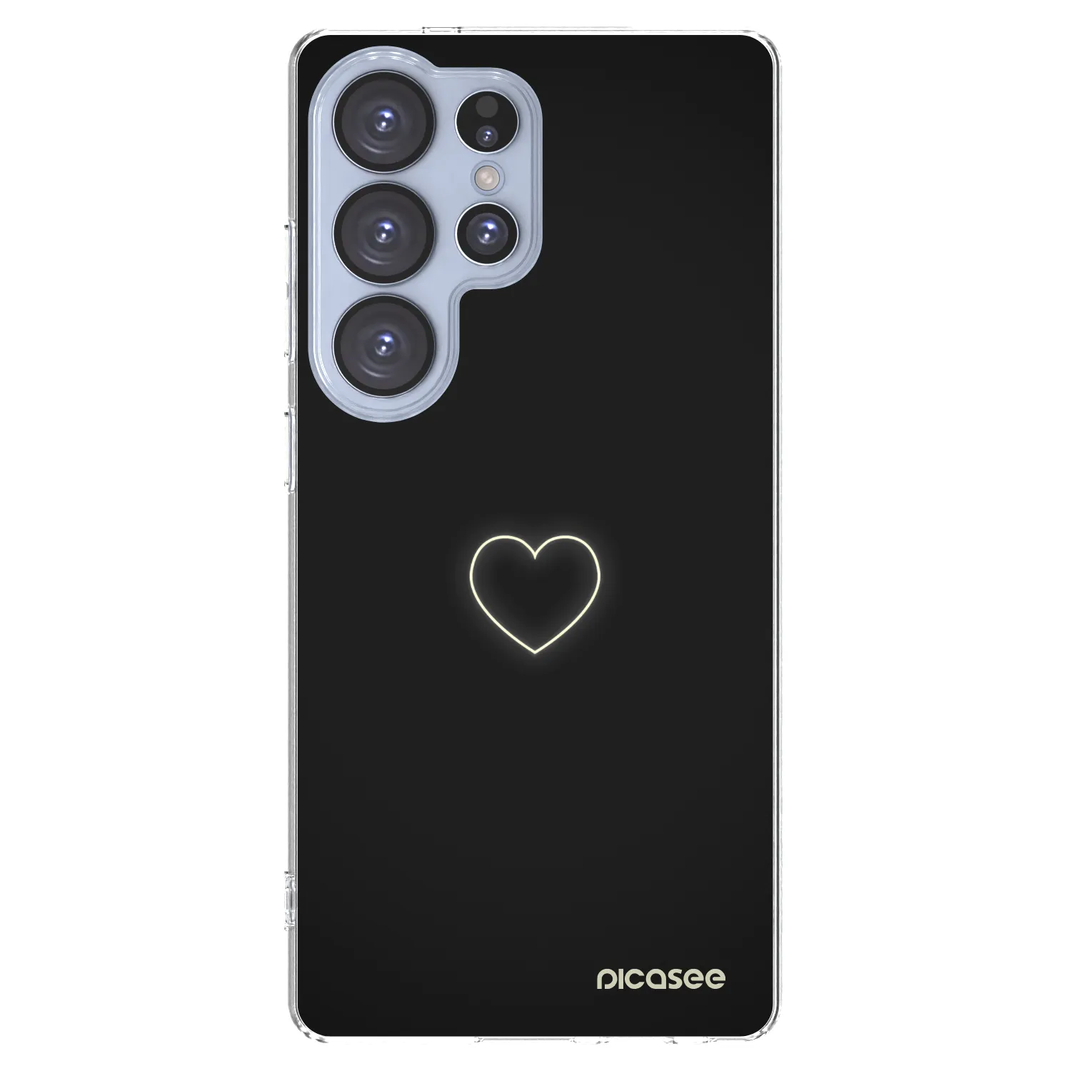 Picasee silikonska prozirna maskica za Samsung Galaxy S25 Ultra 5G - Heart