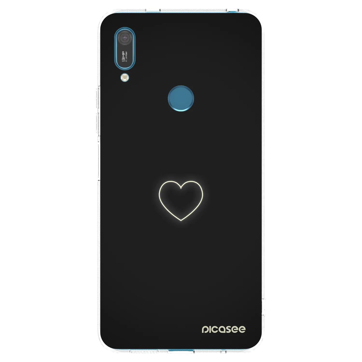 Picasee silikonska prozirna maskica za Huawei Y7 2019 - Heart