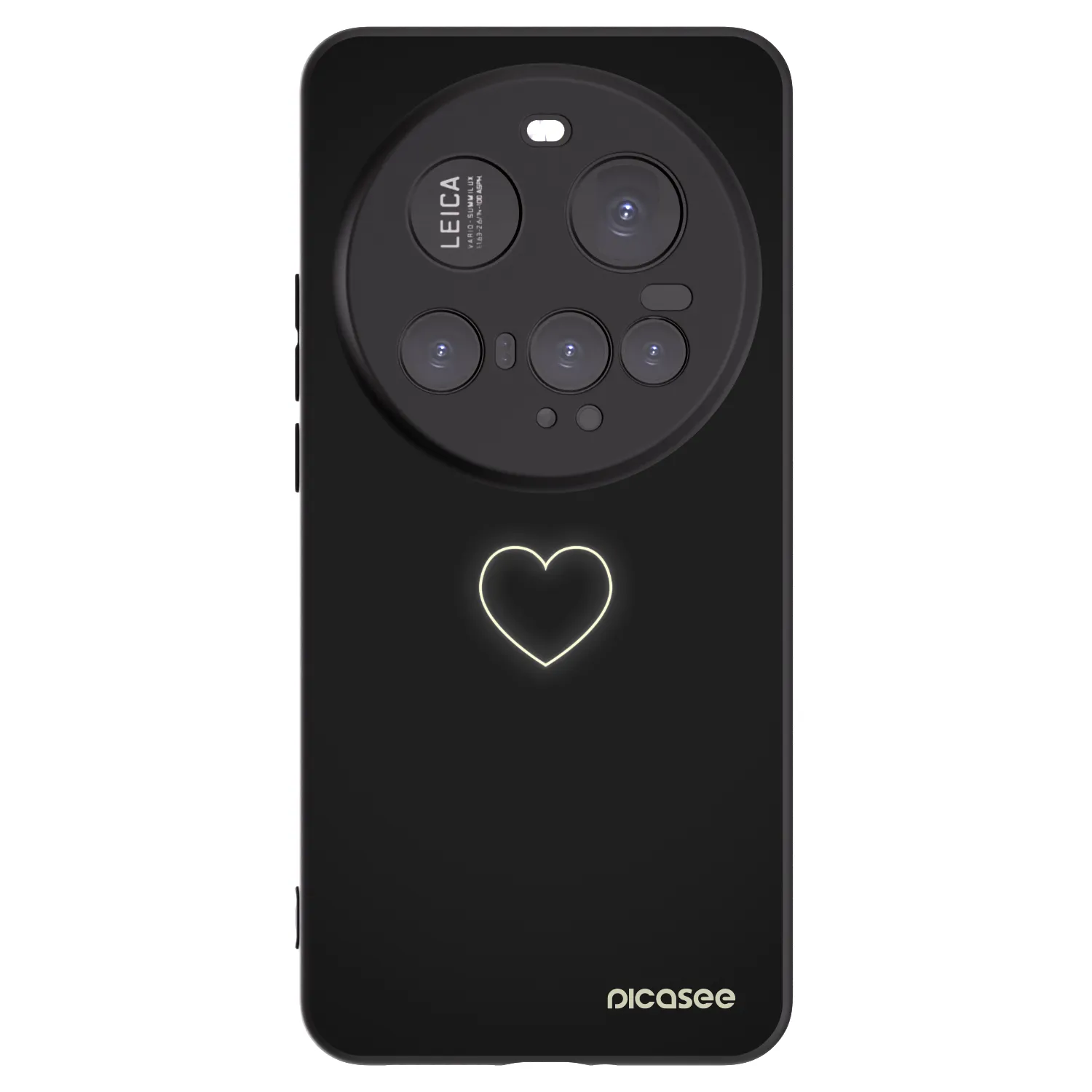 Picasee crna silikonska maskica za Xiaomi 15 Ultra - Heart