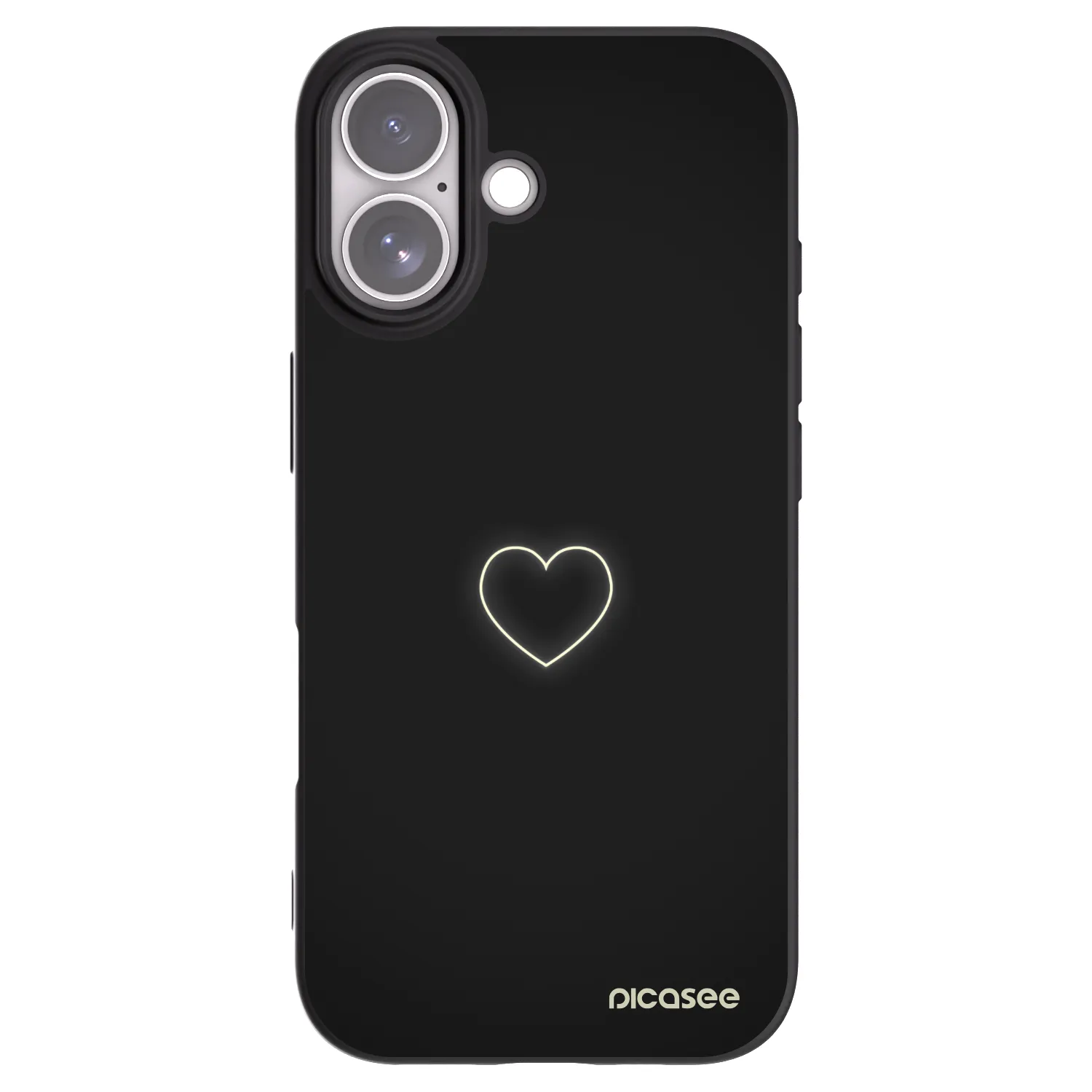 Picasee crna silikonska maskica za Apple iPhone 17 - Heart