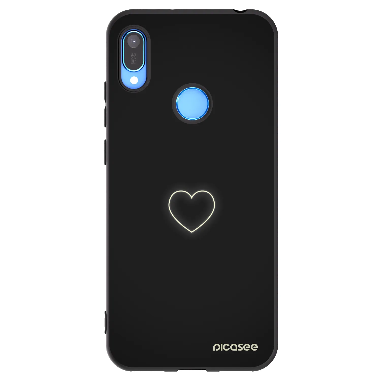 Picasee crna silikonska maskica za Huawei Y6 2019 - Heart