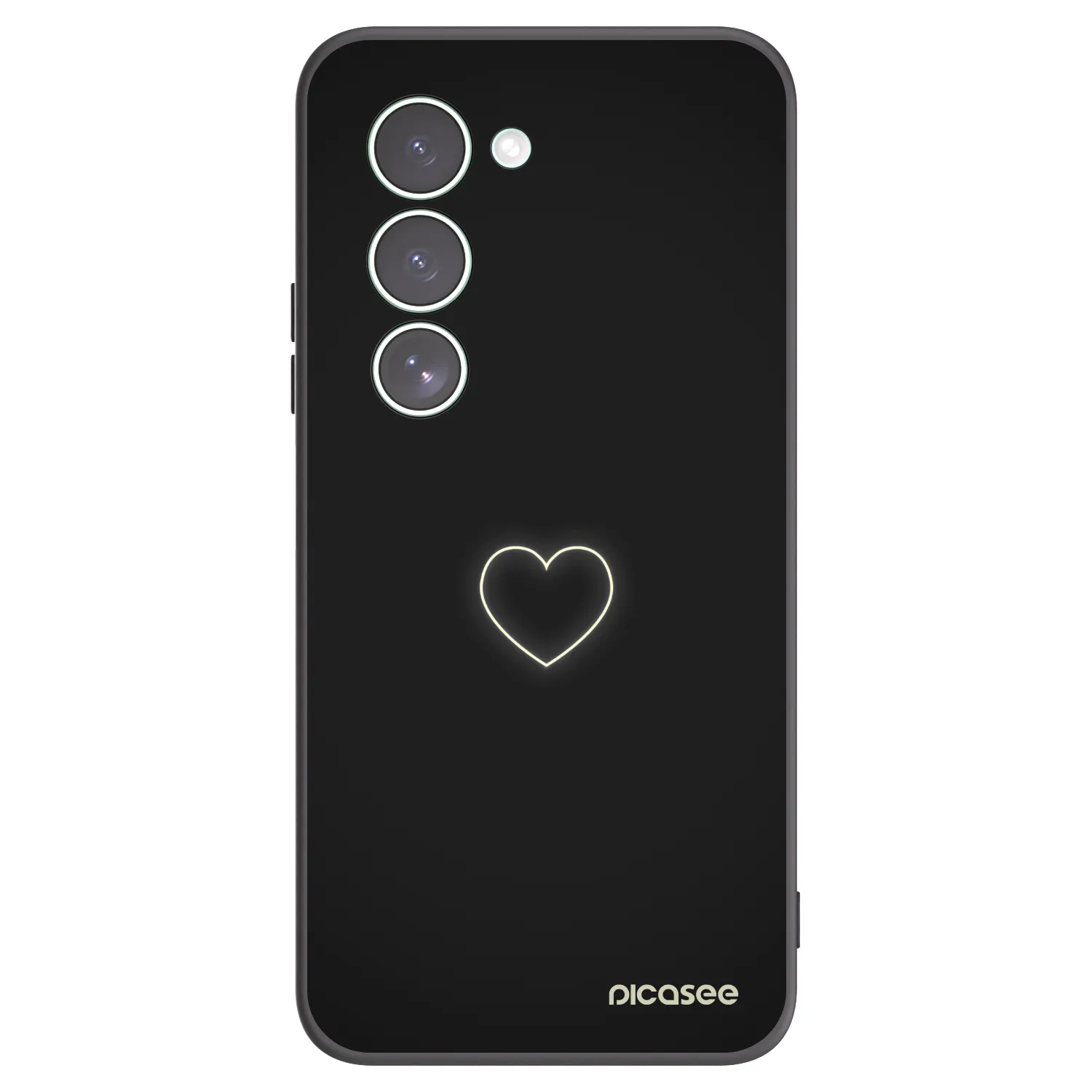Picasee crna silikonska maskica za Xiaomi Redmi 15 5G - Heart