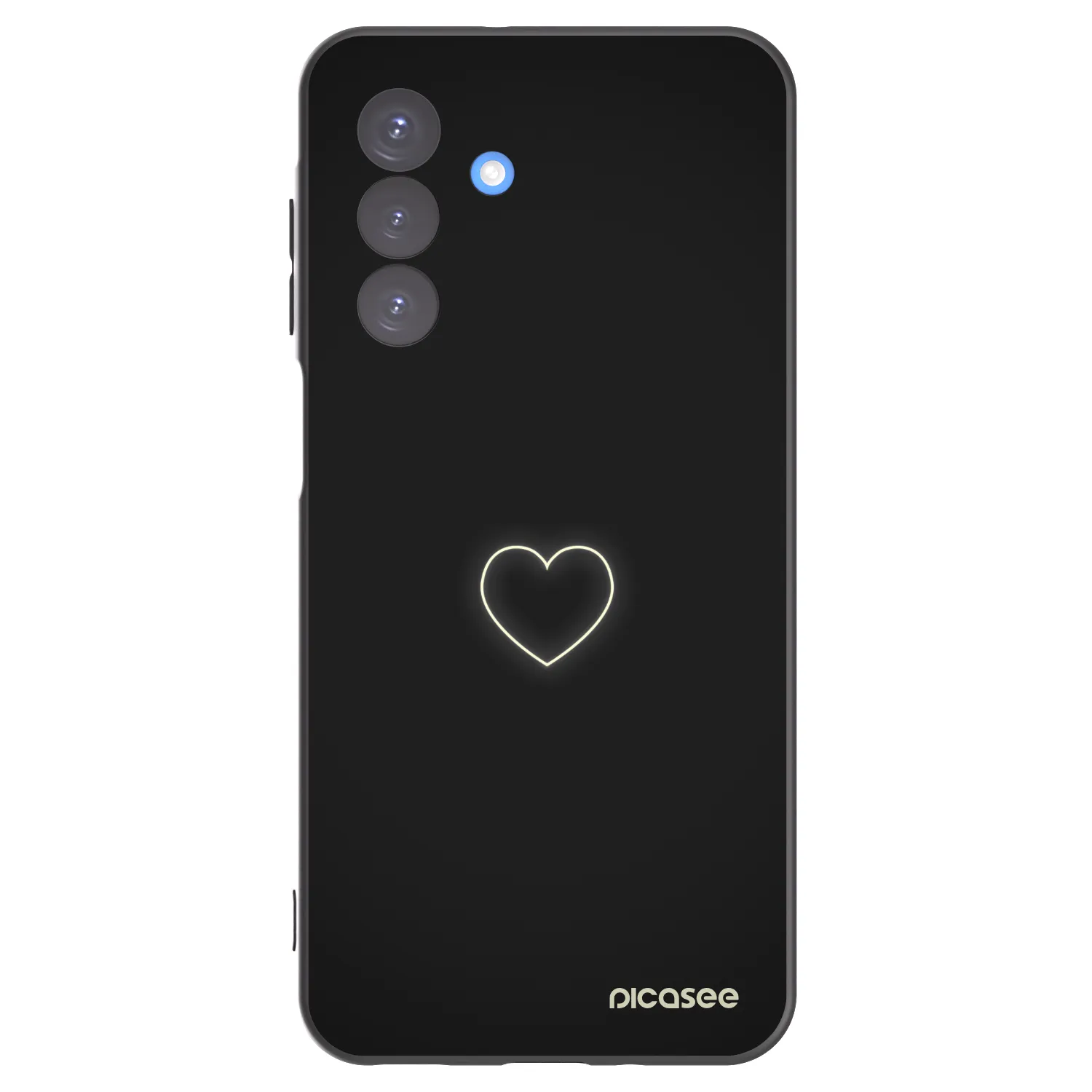 Picasee crna silikonska maskica za Samsung Galaxy A17 5G - Heart
