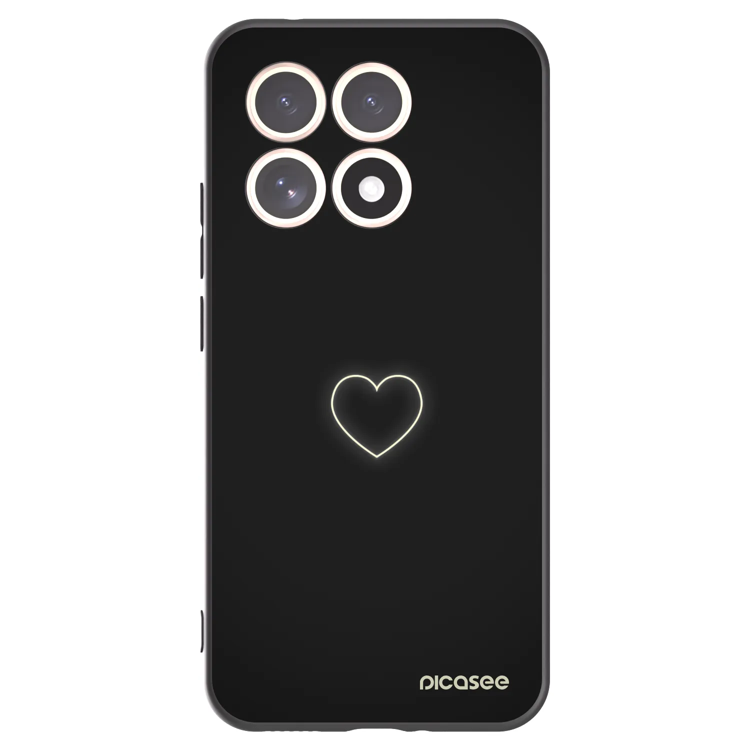 Picasee crna silikonska maskica za Xiaomi 15T - Heart