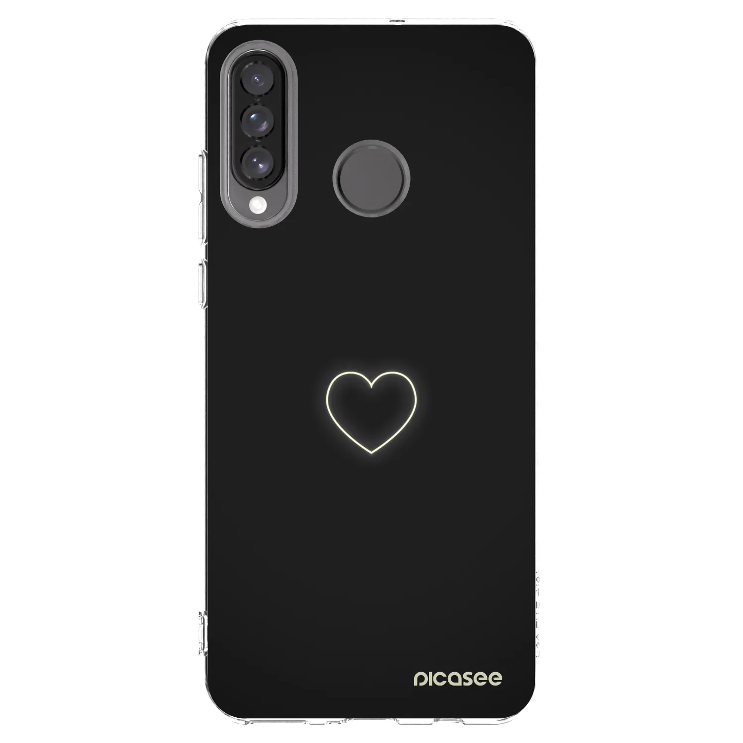 Picasee silikonska prozirna maskica za Huawei P30 Lite - Heart