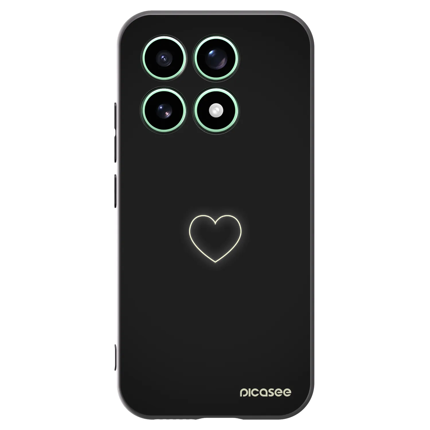 Picasee crna silikonska maskica za Xiaomi 17 - Heart