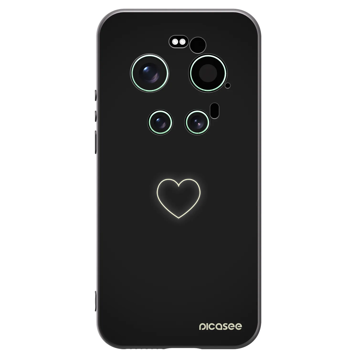 Picasee crna silikonska maskica za Xiaomi 17 Ultra - Heart