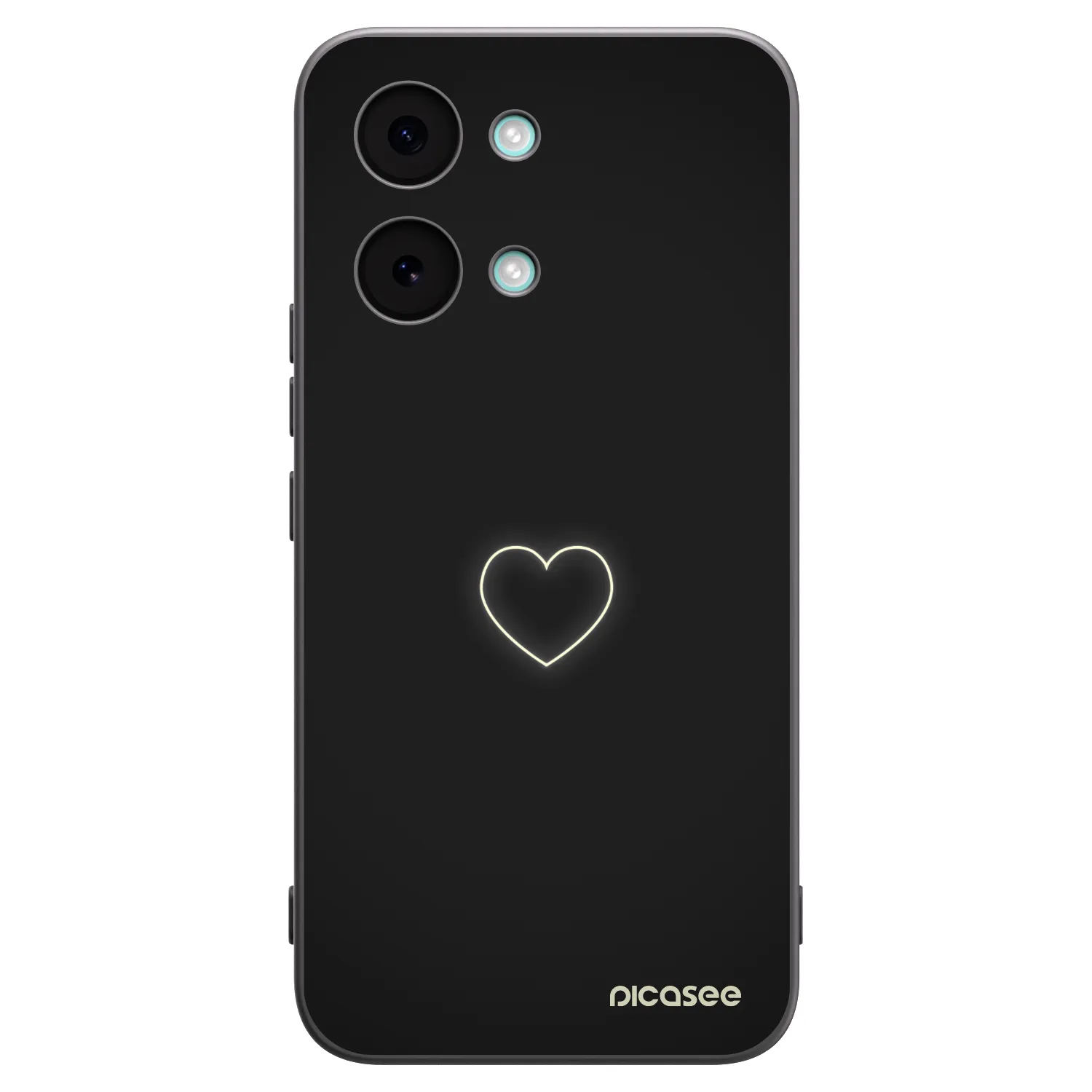 Picasee crna silikonska maskica za Xiaomi Poco X8 Pro Max - Heart