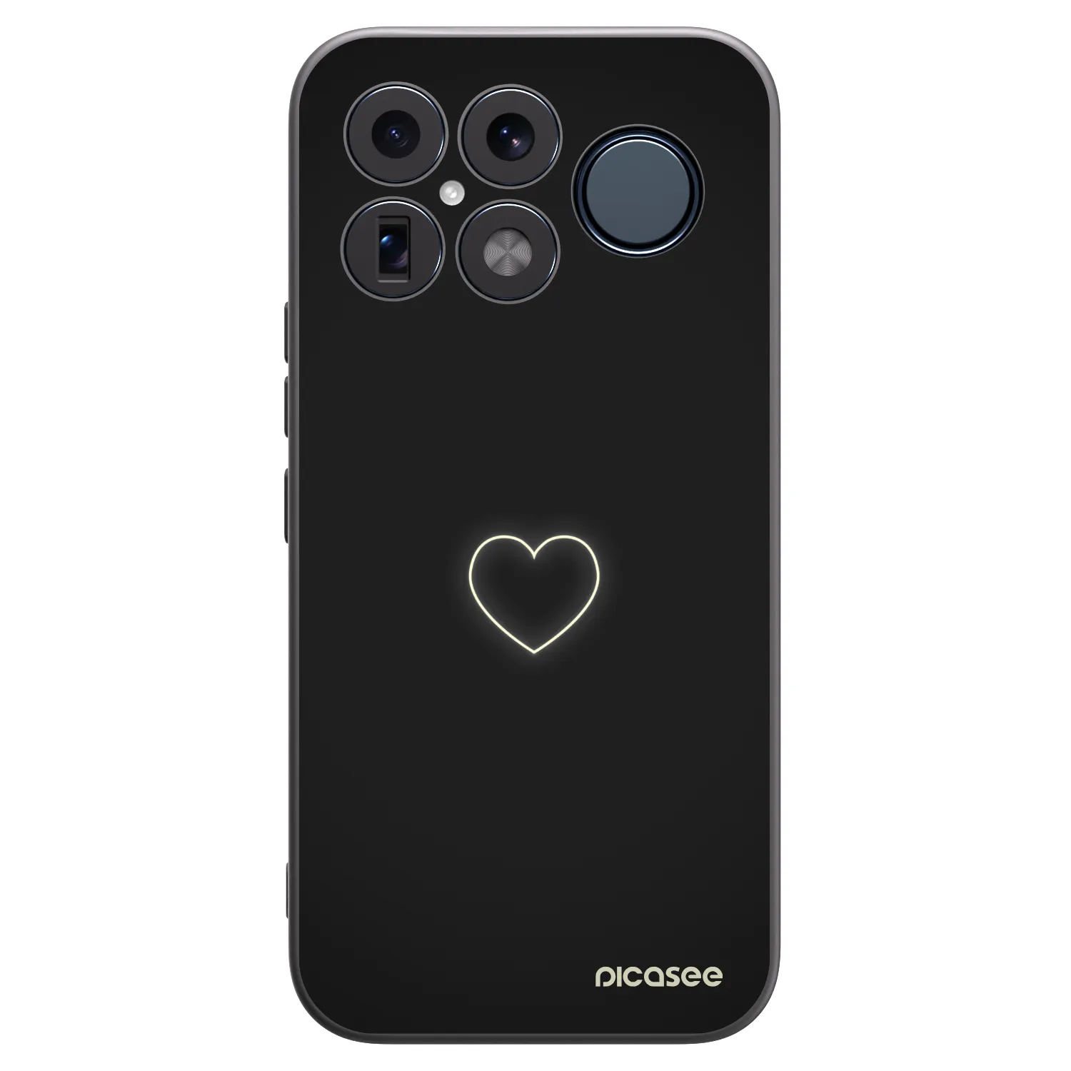 Picasee crna silikonska maskica za Xiaomi Poco F8 Ultra - Heart