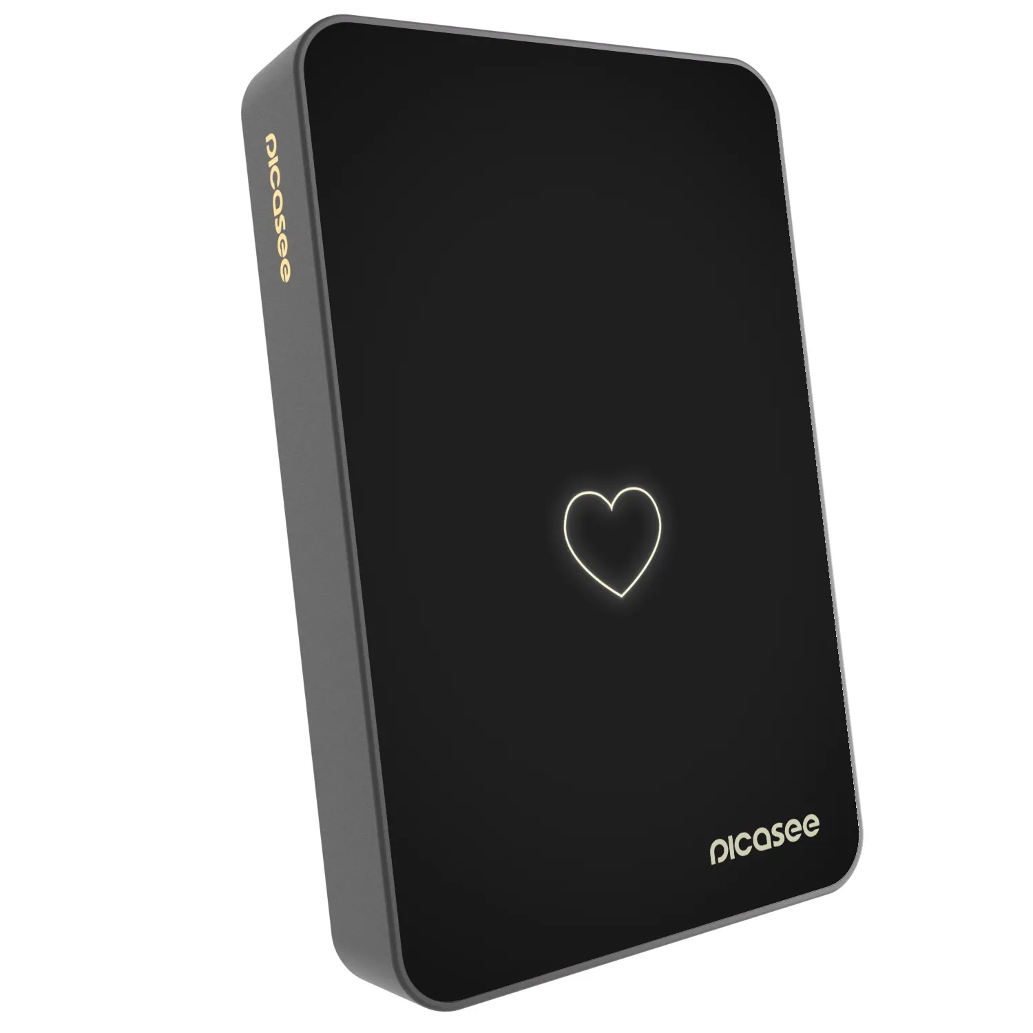 Picasee Prijenosni punjač s MagSafe 10 000 mAh Sivo - Heart