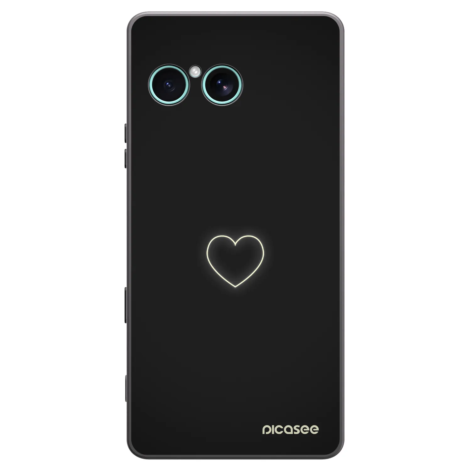 Picasee crna silikonska maskica za Sony Xperia 10 VII - Heart
