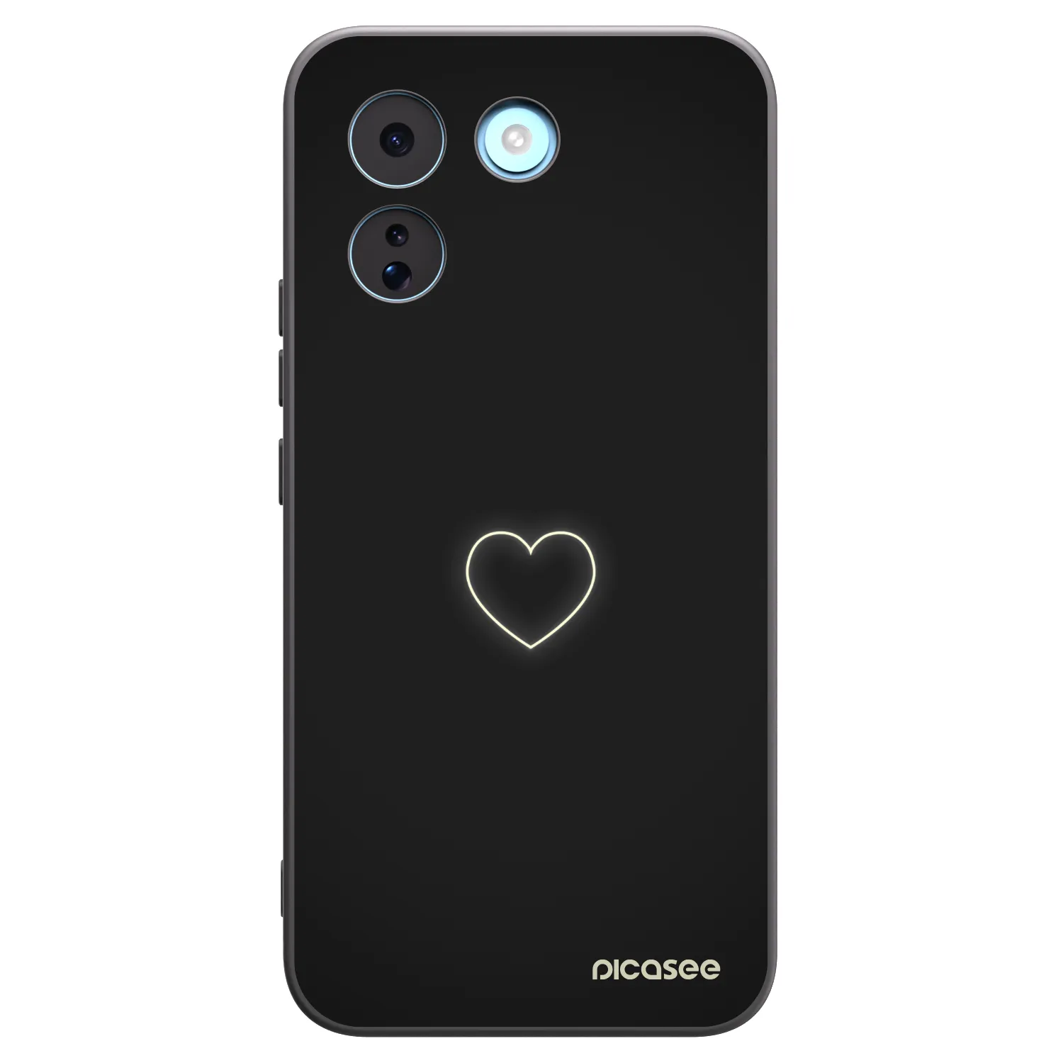 Picasee crna silikonska maskica za Xiaomi Redmi Note 17 Pro MAX 5G - Heart