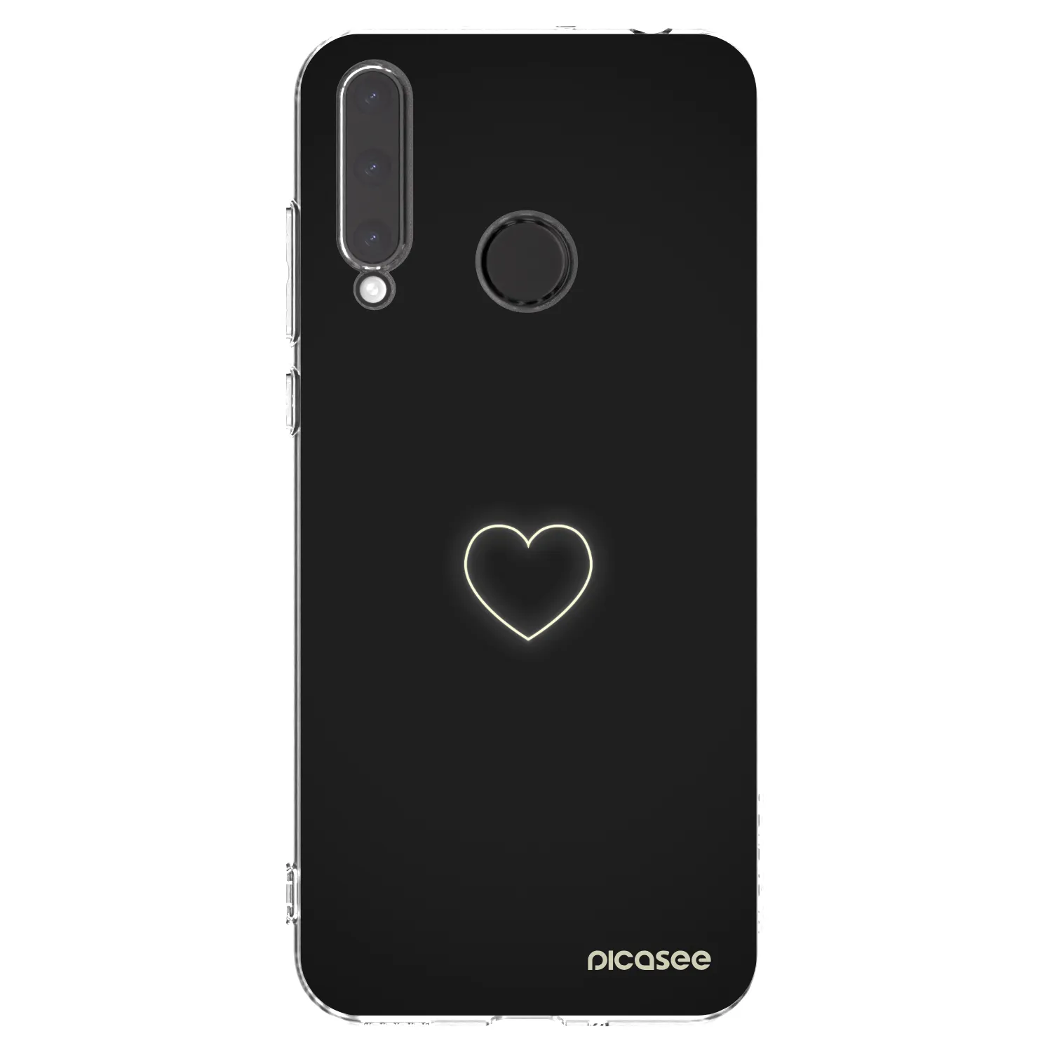 Picasee silikonska prozirna maskica za Honor 20 Lite - Heart