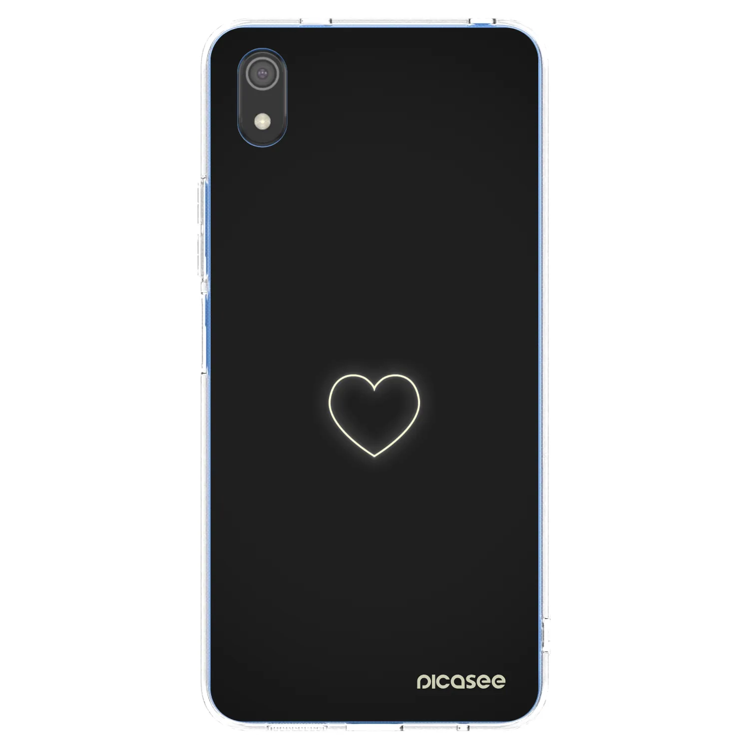 Picasee silikonska prozirna maskica za Xiaomi Redmi 7A - Heart