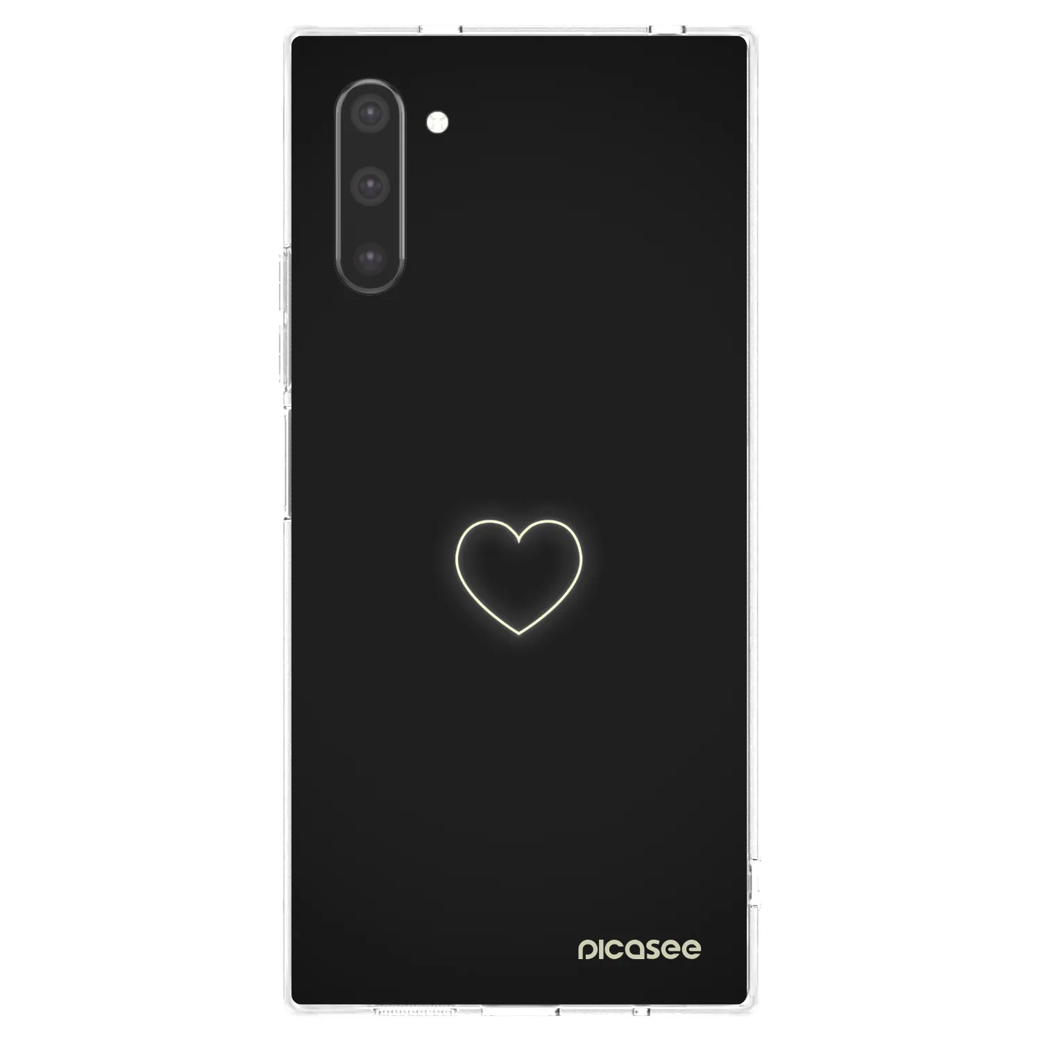 Picasee silikonska prozirna maskica za Samsung Galaxy Note 10 N970F - Heart