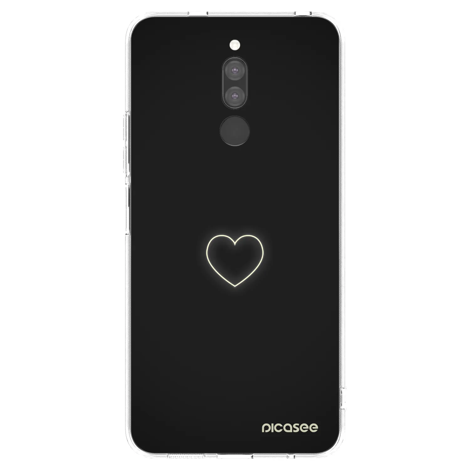 Picasee silikonska prozirna maskica za Xiaomi Redmi 8 - Heart