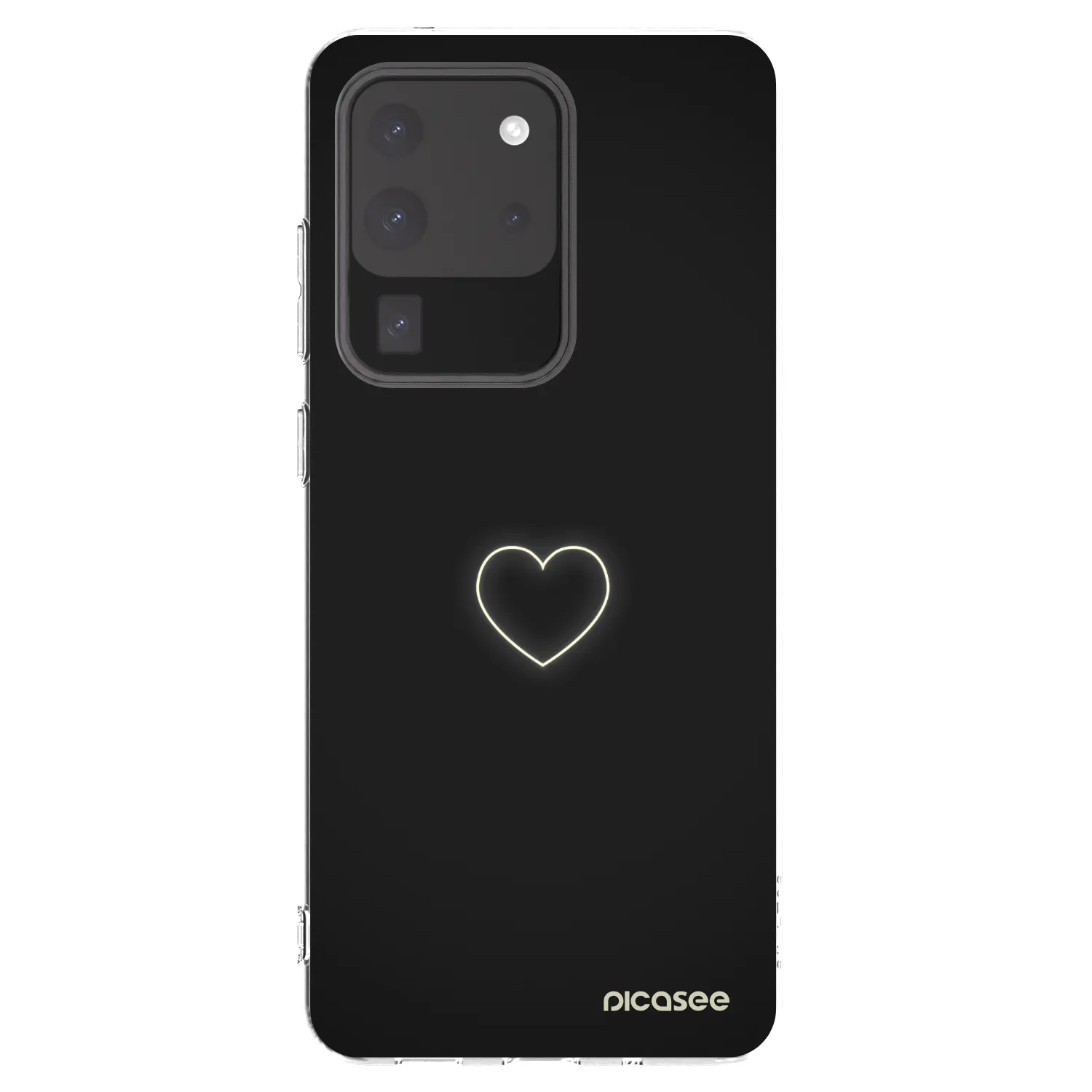 Picasee silikonska prozirna maskica za Samsung Galaxy S20 Ultra 5G G988F - Heart