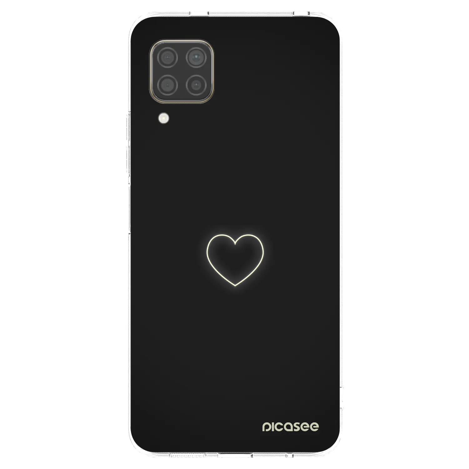 Picasee silikonska prozirna maskica za Huawei P40 Lite - Heart