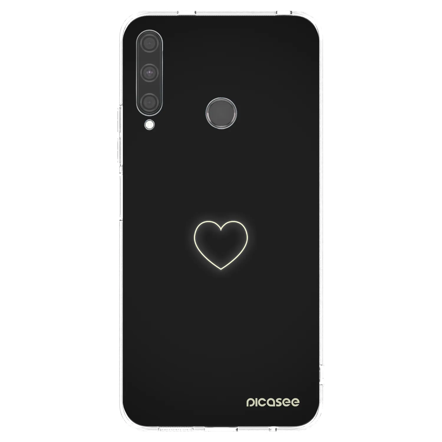 Picasee silikonska prozirna maskica za Huawei P40 Lite E - Heart