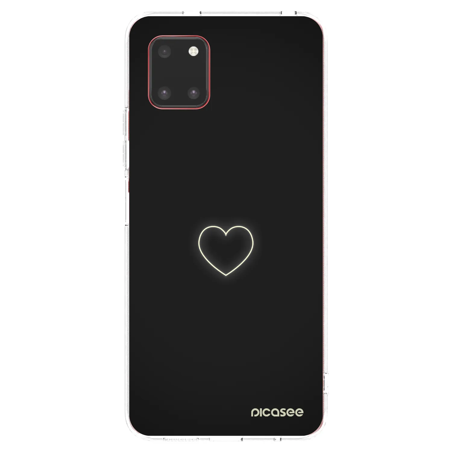 Picasee silikonska prozirna maskica za Samsung Galaxy Note 10 Lite N770F - Heart