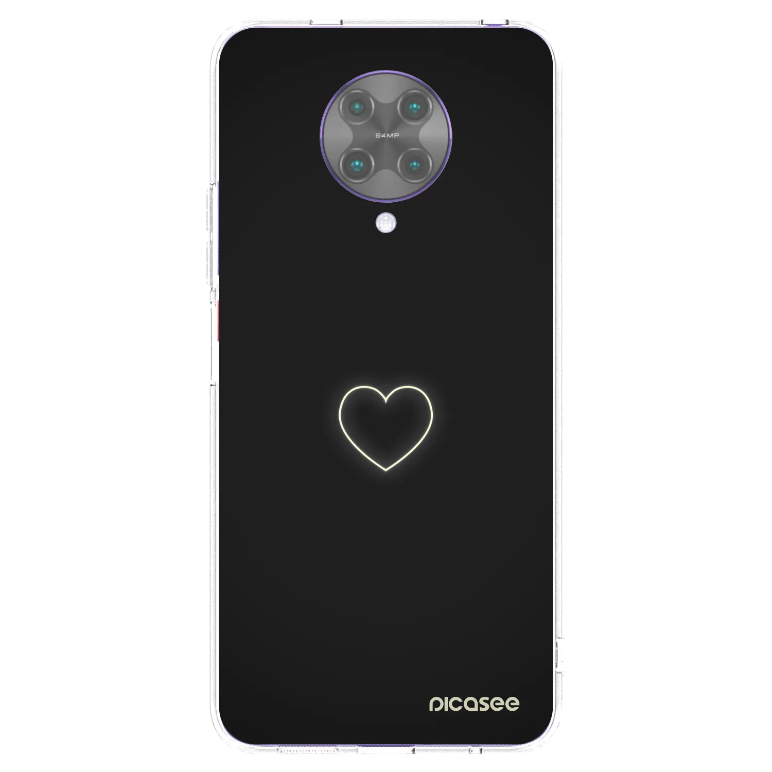 Picasee silikonska prozirna maskica za Xiaomi Poco F2 Pro - Heart