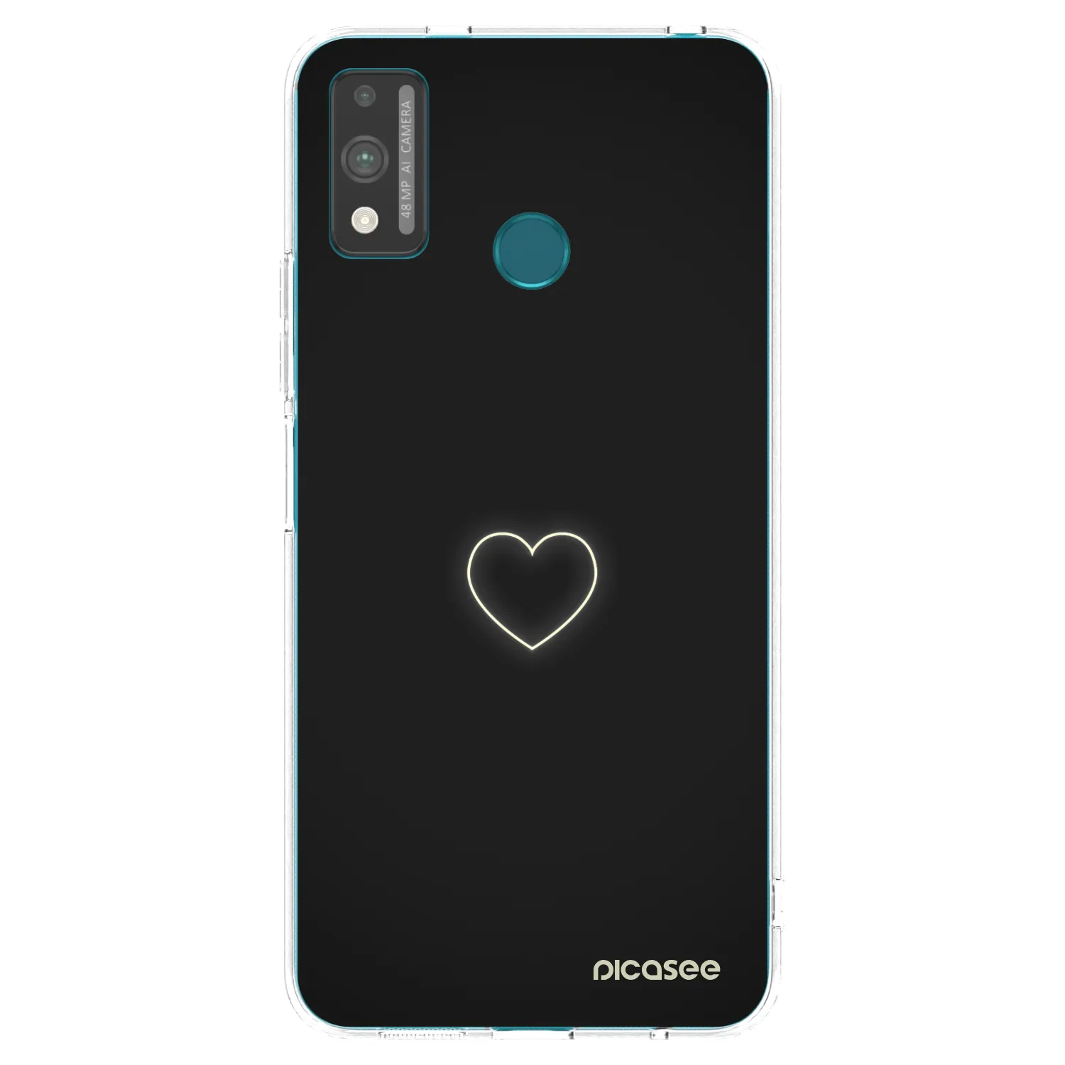 Picasee silikonska prozirna maskica za Honor 9X Lite - Heart