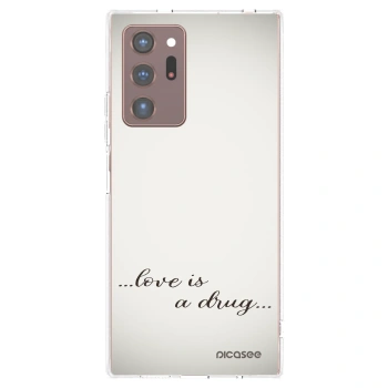 Picasee silikonska prozirna maskica za Samsung Galaxy Note 20 Ultra - Love is a drug