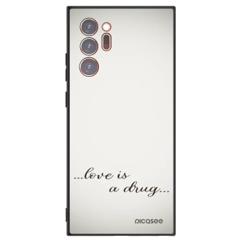 Picasee crna silikonska maskica za Samsung Galaxy Note 20 Ultra - Love is a drug