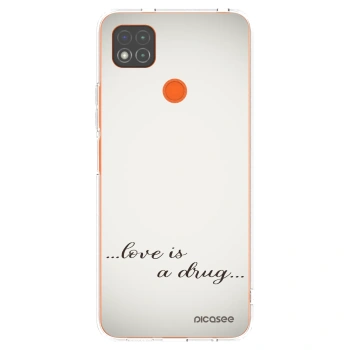 Picasee silikonska prozirna maskica za Xiaomi Redmi 9C - Love is a drug