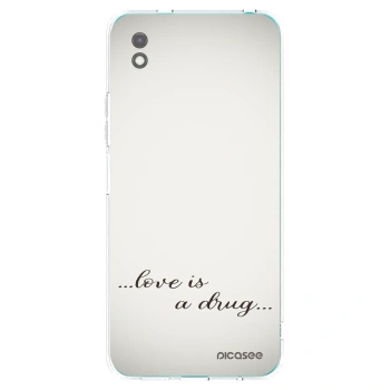 Picasee crna silikonska maskica za Xiaomi Redmi 9A - Love is a drug