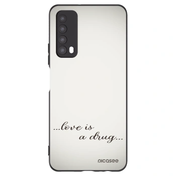 Picasee crna silikonska maskica za Huawei P Smart 2021 - Love is a drug