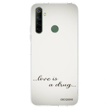 Picasee silikonska prozirna maskica za Realme 6i - Love is a drug