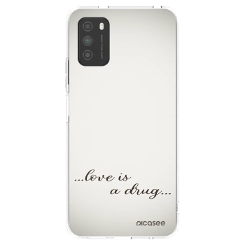 Picasee silikonska prozirna maskica za Xiaomi Poco M3 - Love is a drug