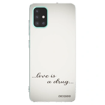 Picasee silikonska prozirna maskica za Samsung Galaxy M31s - Love is a drug