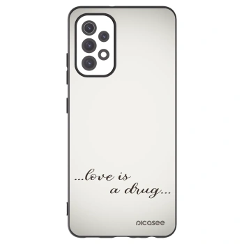 Picasee crna silikonska maskica za Samsung Galaxy A32 5G A326B - Love is a drug