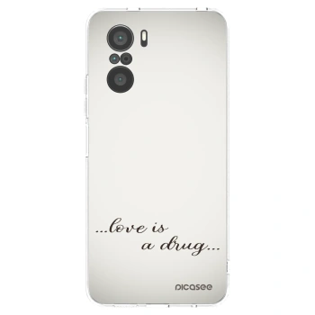 Picasee silikonska prozirna maskica za Xiaomi Poco F3 - Love is a drug