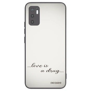 Picasee crna silikonska maskica za Xiaomi Redmi Note 10 5G - Love is a drug