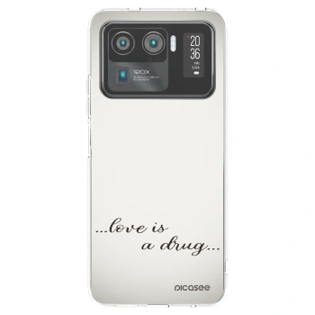 Picasee silikonska prozirna maskica za Xiaomi Mi 11 Ultra - Love is a drug