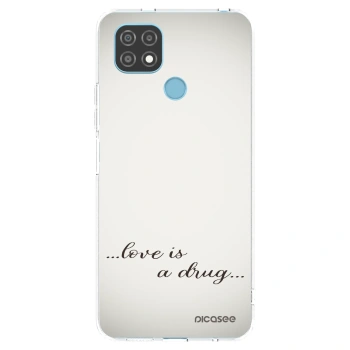 Picasee silikonska prozirna maskica za Realme C21 - Love is a drug