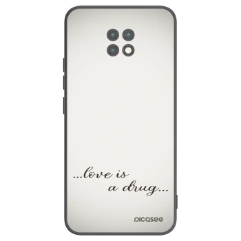 Picasee crna silikonska maskica za Xiaomi Redmi Note 9T - Love is a drug