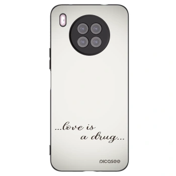 Picasee crna silikonska maskica za Huawei Nova 8i - Love is a drug