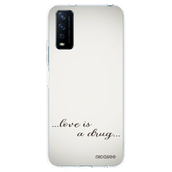 Picasee silikonska prozirna maskica za Vivo Y11s - Love is a drug